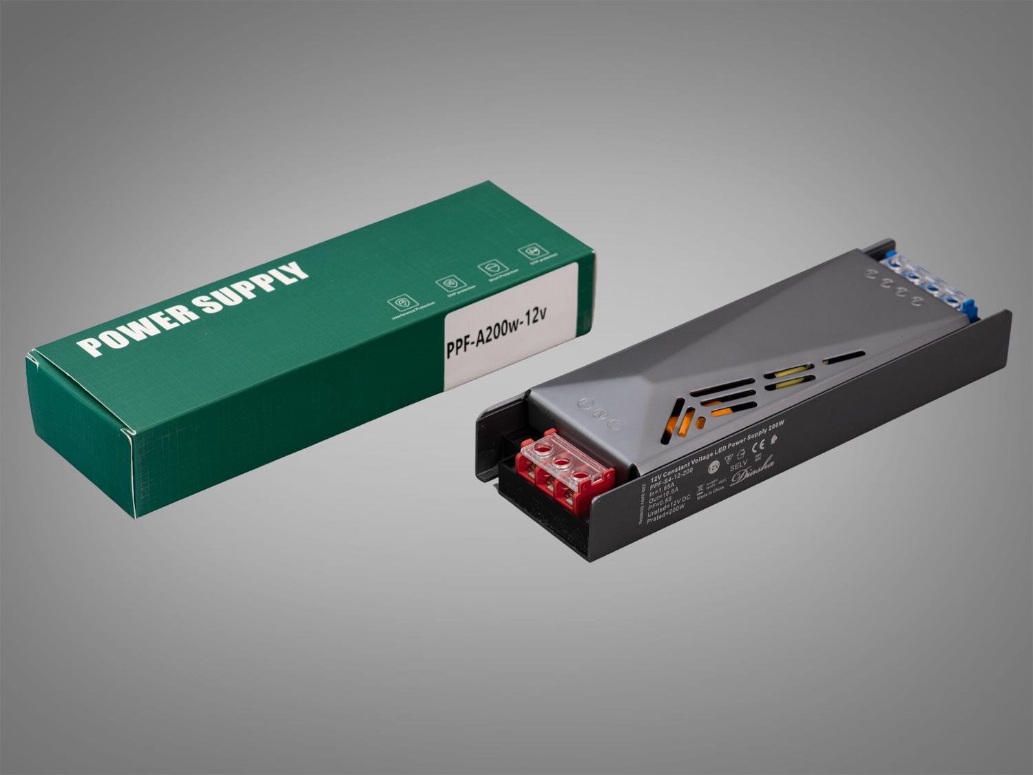 Блок живлення для LED стрічки 12 В 200 Вт 16,66А (PPF-A200w-12 В)