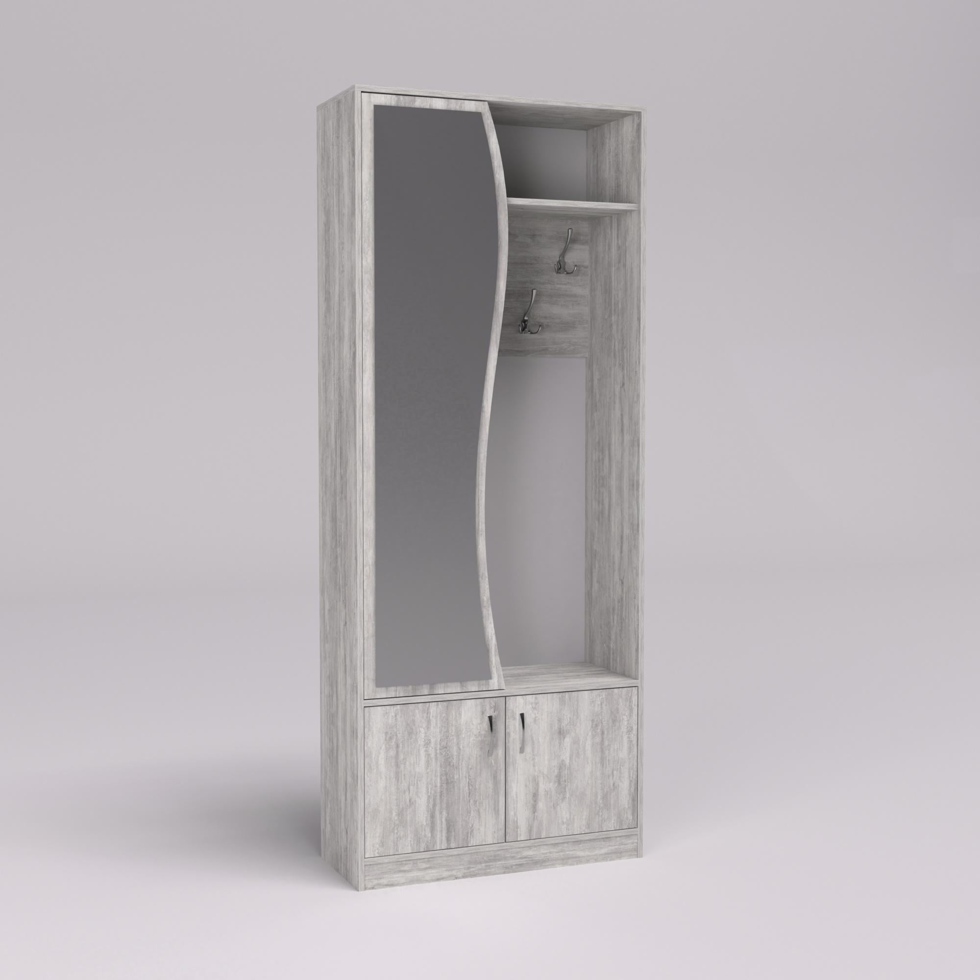 Прихожая ГКШ-3 840х350х2100 мм Бетон (230221)