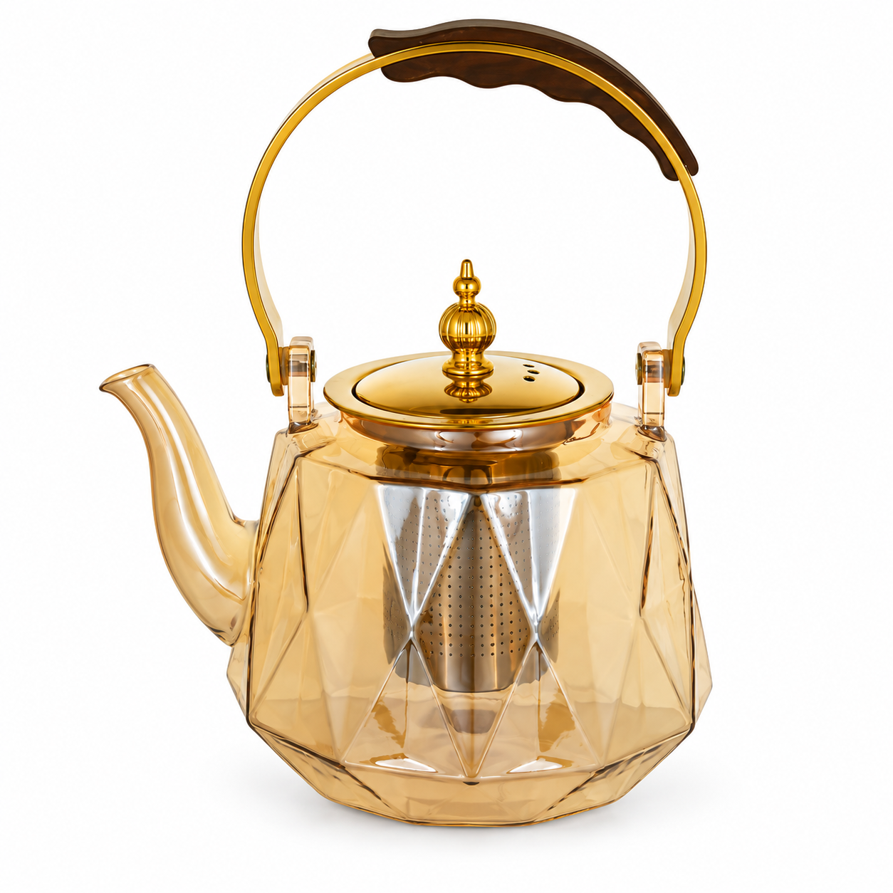Заварювальний чайник BonaDi Amber скляний 1200 мл (992-493)