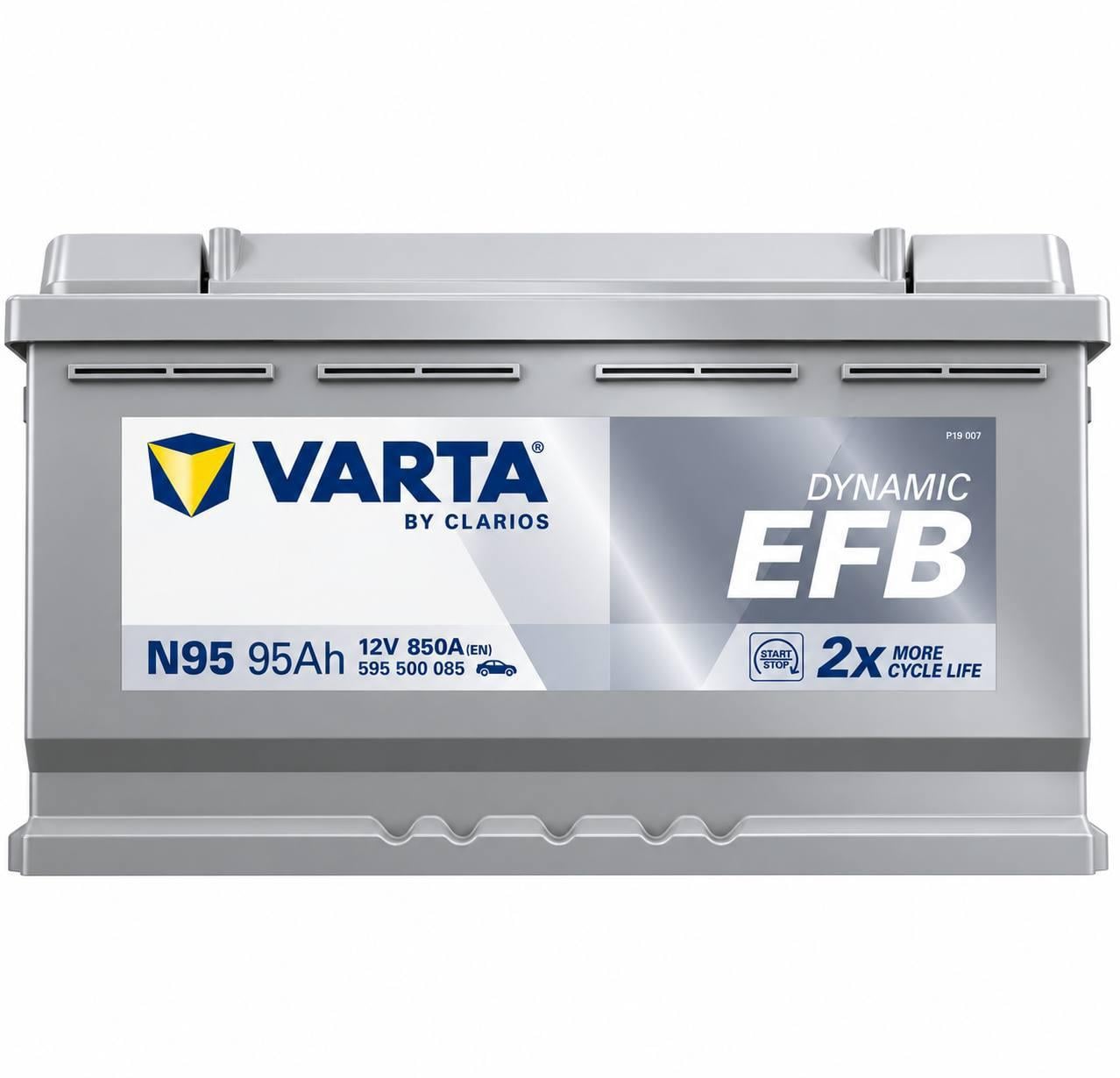 Акумулятор автомобільний Varta EFB N95 95 Ah 850A R+ 12V (3174989413) Акумулятор автомобільний Varta EFB N95 95 Ah 850A R+ 12V (3174989413)