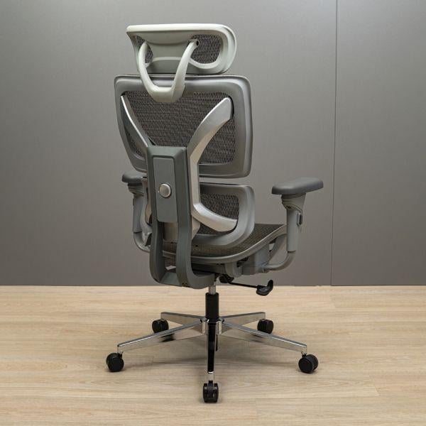 Кресло Перфоманс хром Synchro сетка Серый (1673040) - фото 5