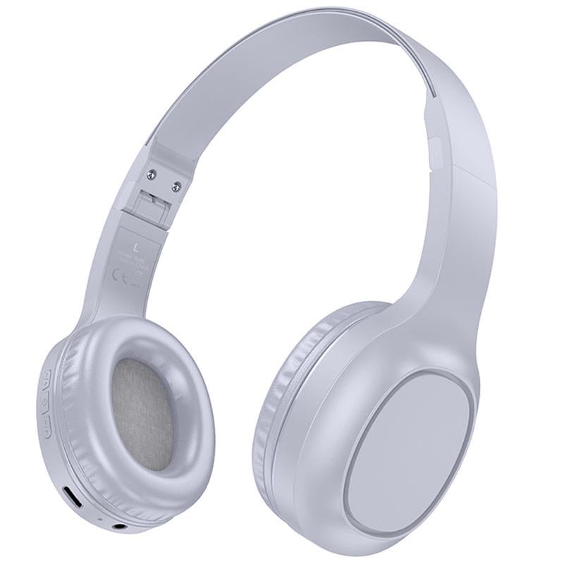 Наушники беспроводные накладные Hoco W46 Charm Light blue gray (00000066130_2)