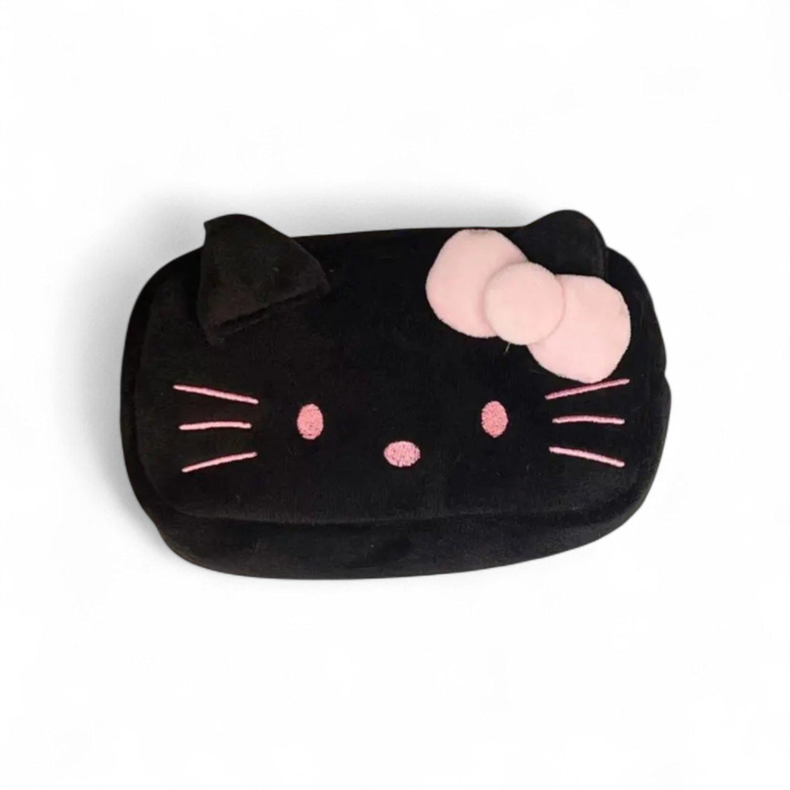 Пенал школьный мягкий Hello Kitty с застежкой-молнией 18х5х11 см Черный (33243092)