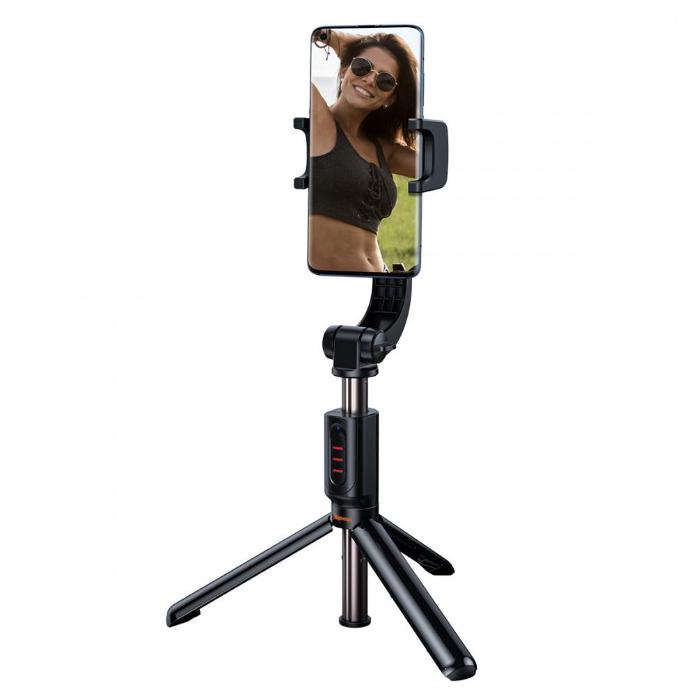 Селфи-монопод Baseus Lovely Uniaxial Folding Stand Selfie Stabilizer Bluetooth Black - фото 9