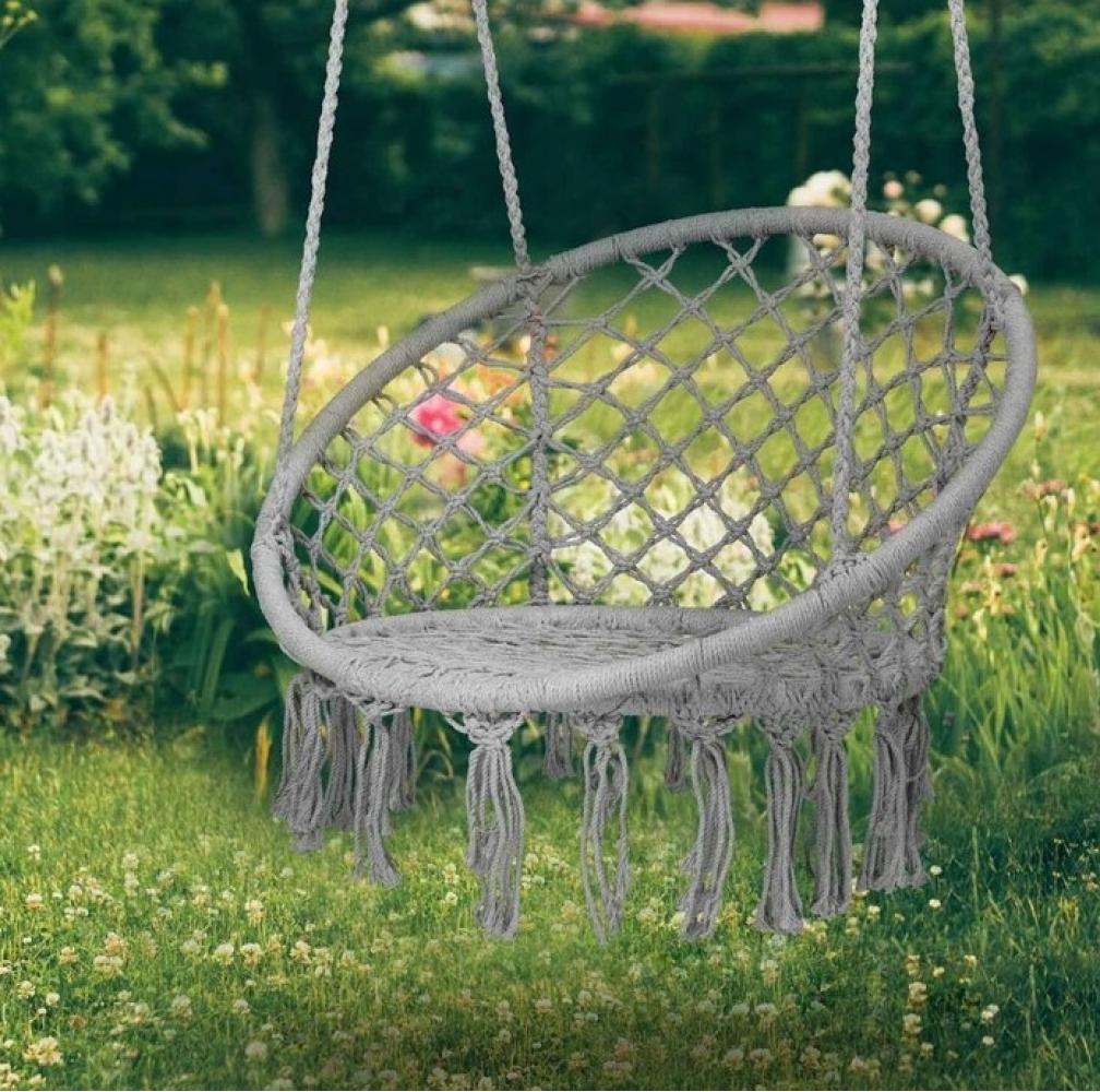 Кресло-гамак подвесное бразильское Bonro B-092 120 кг Серый - фото 2 Кресло-гамак подвесное бразильское Bonro B-092 120 кг Серый - фото 2