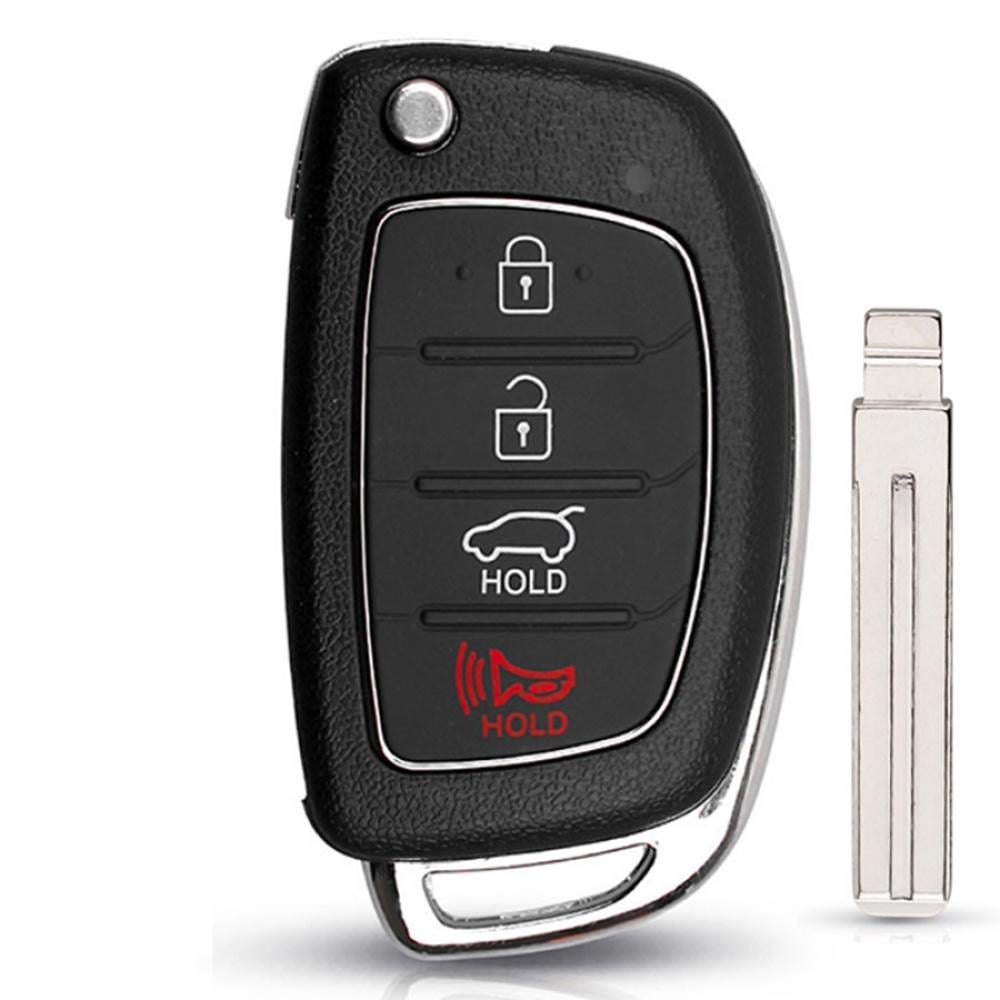 Корпус ключа на 4Кнопки Hyundai Elantra Корпус ключа на 4Кнопки Hyundai Elantra