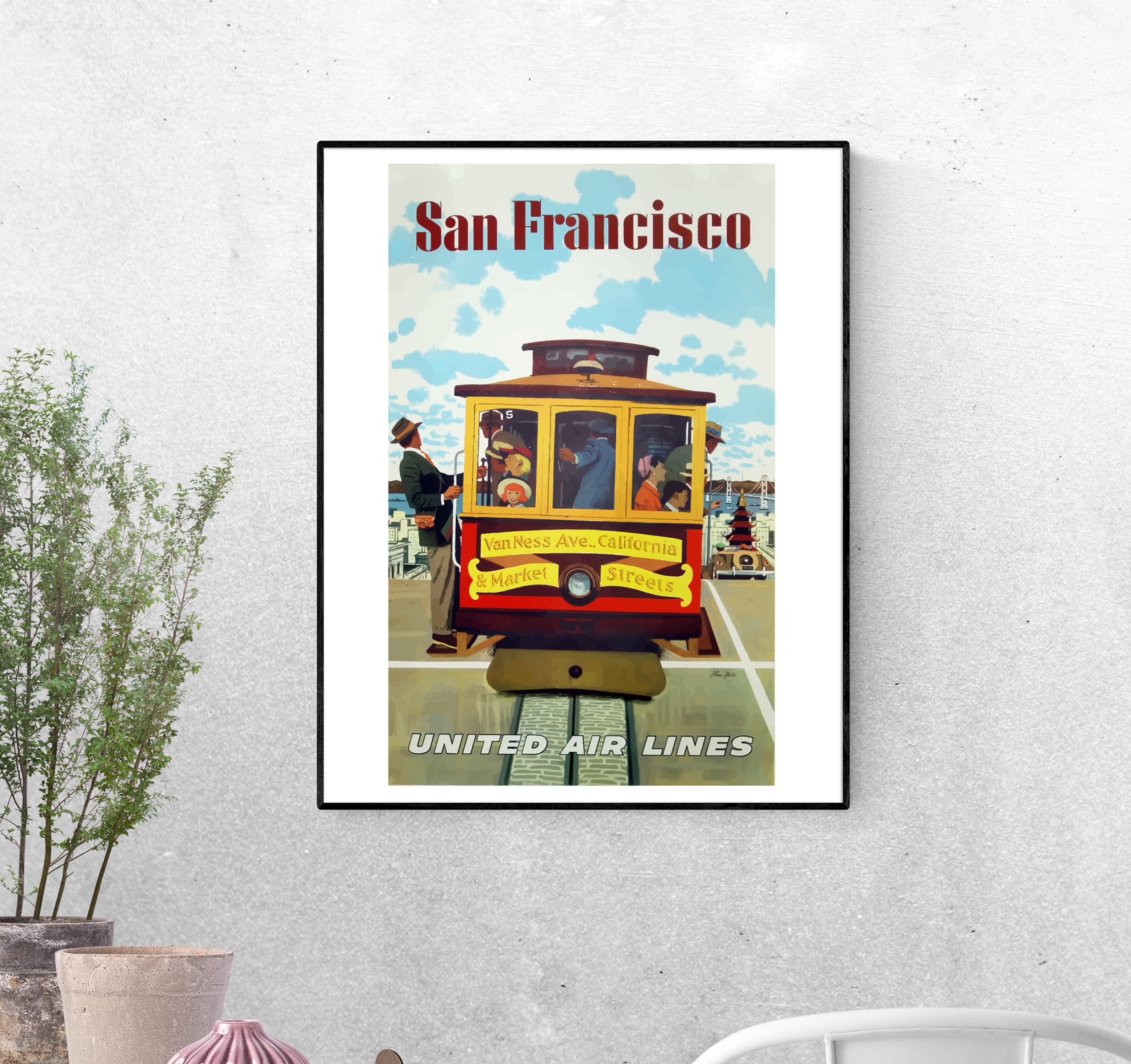 Тревел-постер Сан-Франциско трамвай формат А-4 (san_francisco_4_Poster)