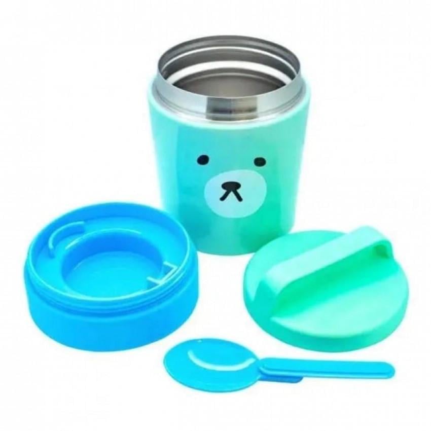 Термос харчовий дитячий A-PLUS 1665 нержавіюча сталь з пластиковою ложкою 350 мл Бірюзовий (1991343529) - фото 2 Термос харчовий дитячий A-PLUS 1665 нержавіюча сталь з пластиковою ложкою 350 мл Бірюзовий (1991343529) - фото 2