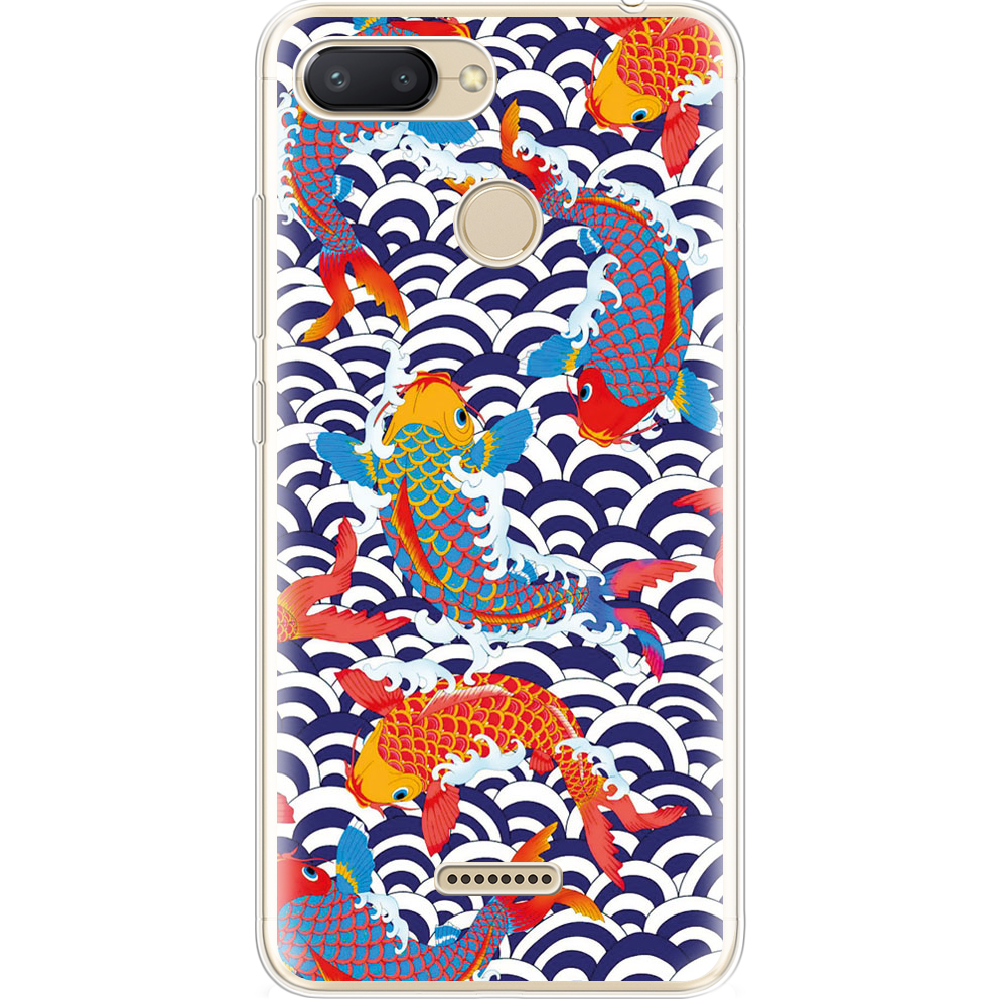 Чехол Boxface Xiaomi Redmi 6 Koi Fish Прозрачный силикон (34858-up2477-34858)