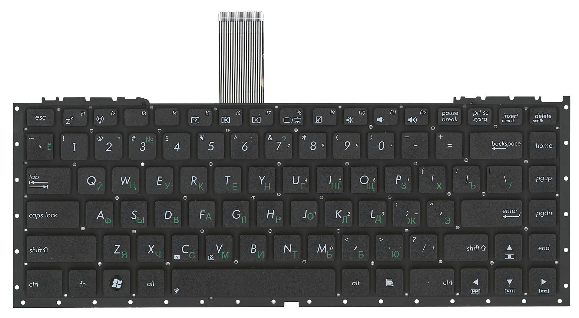 Клавиатура для ноутбука Asus Version 1 NX90SN/NX90JQ/NX90JN/U33/U34 Black
