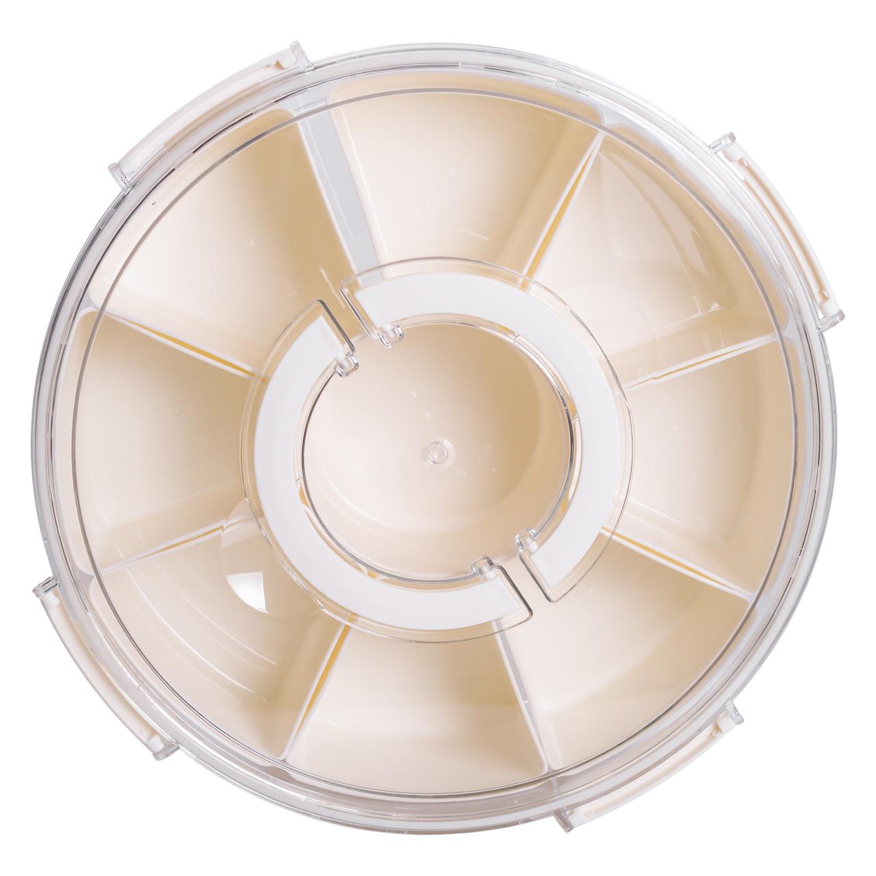 Контейнер для еды HP-27-14 с 9 отсеками пластиковый 3,5 л 29 см Бежевый (7273) - фото 10