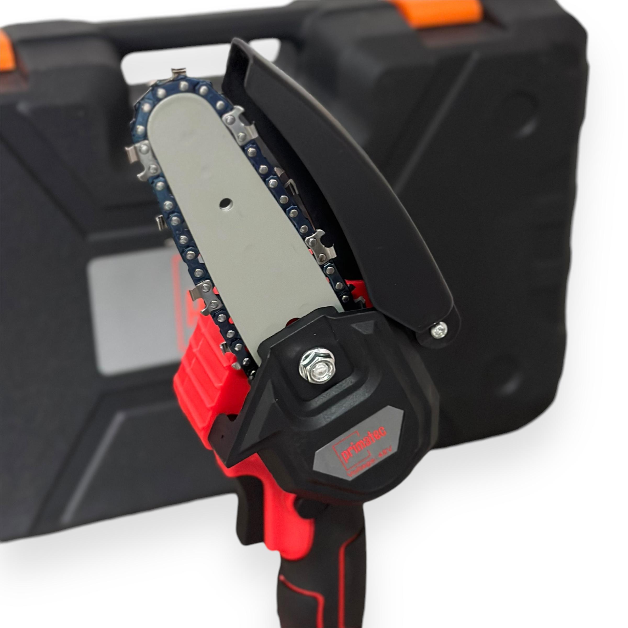 Комплект Primatec пилка акумуляторна ланцюгова міні та садовий секатор акумуляторний у пластиковому кейсі - фото 19