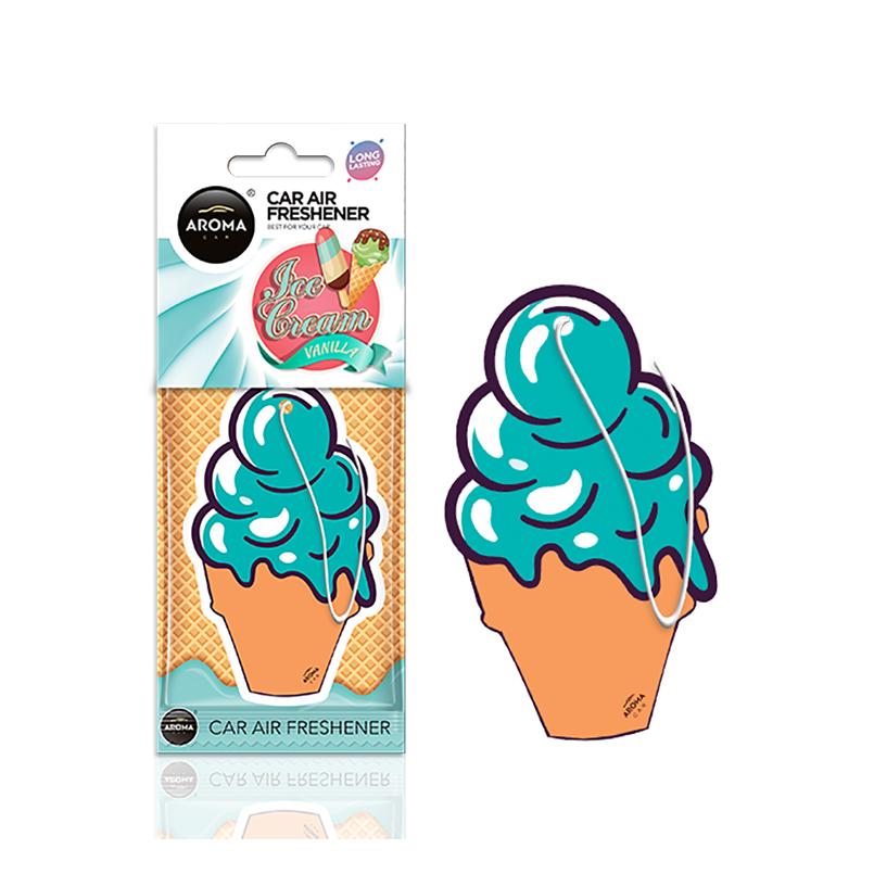 Ароматизатор Aroma Car Cellulose SWEETS Ice Cream Blue (83397B)
