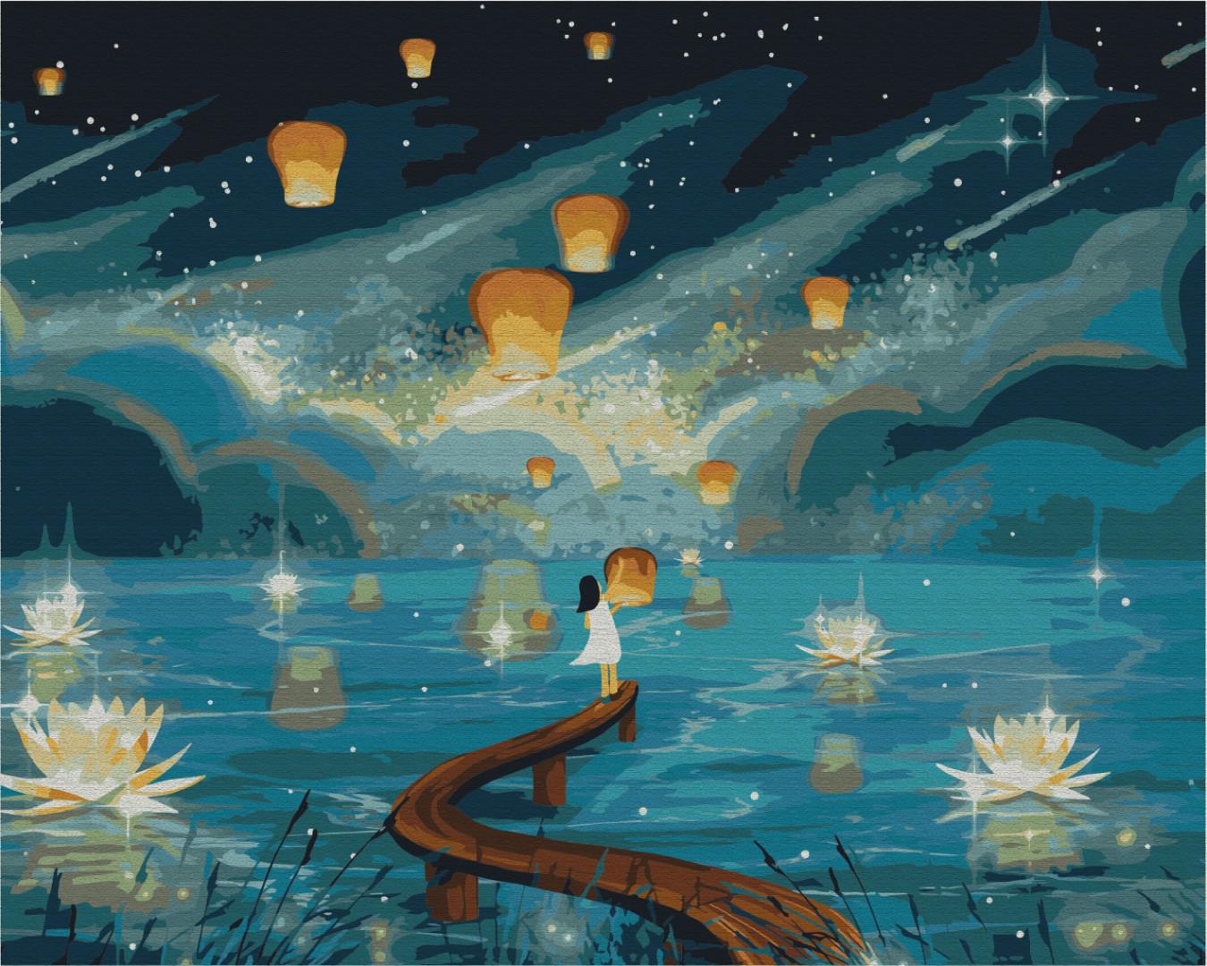 Картина по номерам Brushme Огоньки желаний 48x60 см (BS52418L)