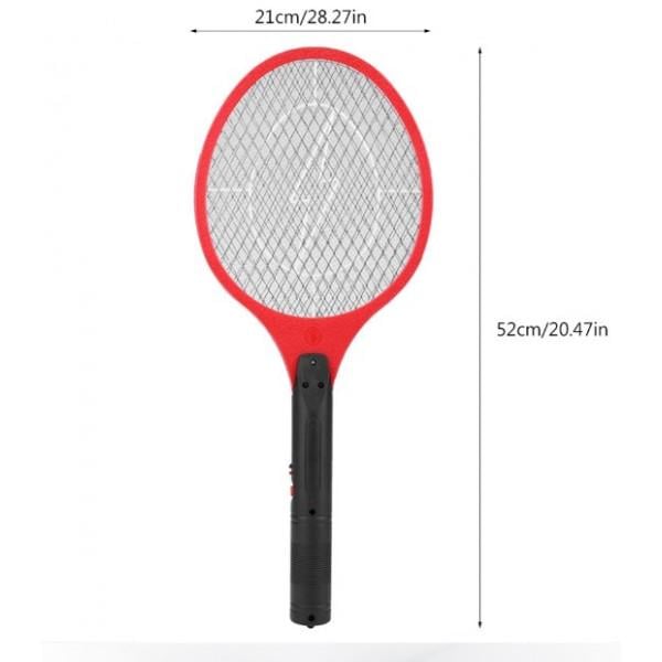 Электромухобойка Rechargeable Mosquito-hitting Swatter на аккумуляторе Красный (8701) - фото 7