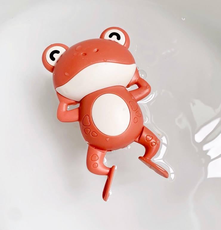 Игрушка заводная водоплавающая для ванной Bath Toys Лягушонок Розовый (1720170796)