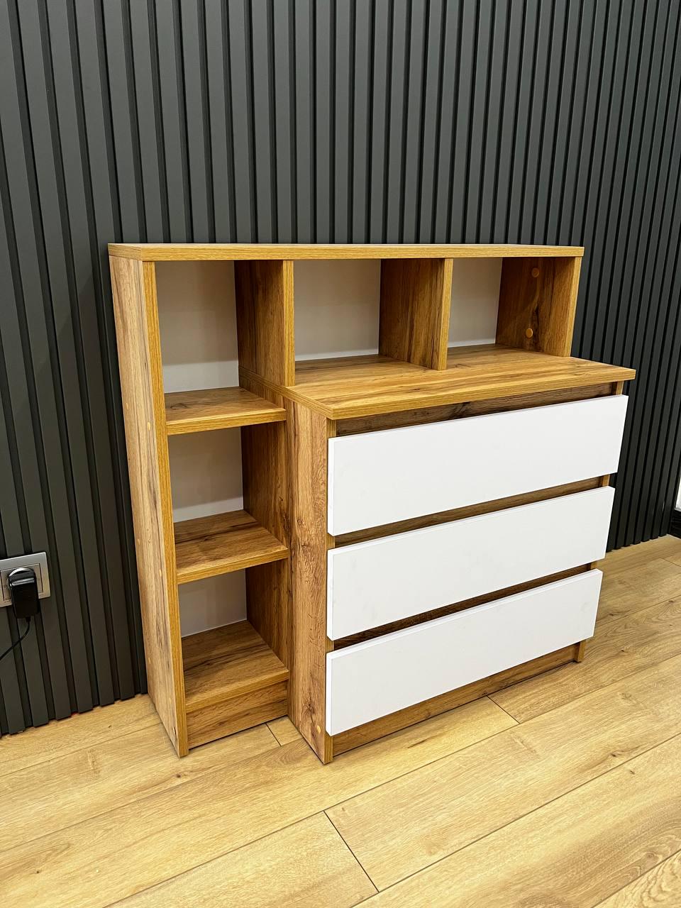 Комод Дженіфер 800х800х340 мм Дуб аппалачі/Німфеа альба