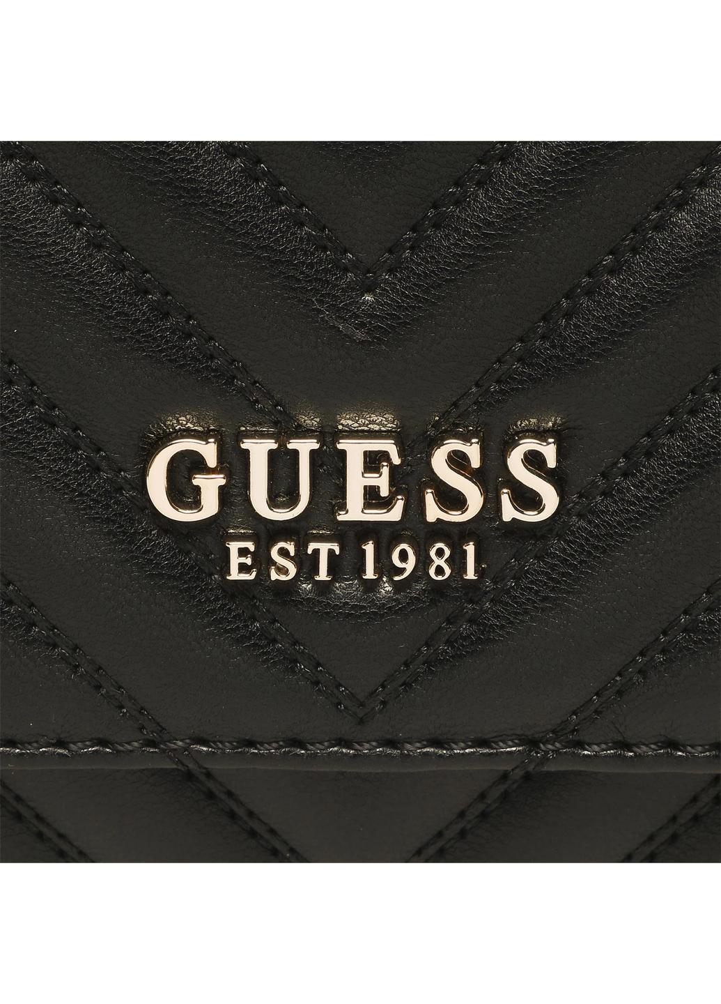 Сумка кросс боди женская из эко кожи Guess KEILLAH CONVERTIBLE XBODY FLAP HWQG8690210-BLA Черный - фото 9