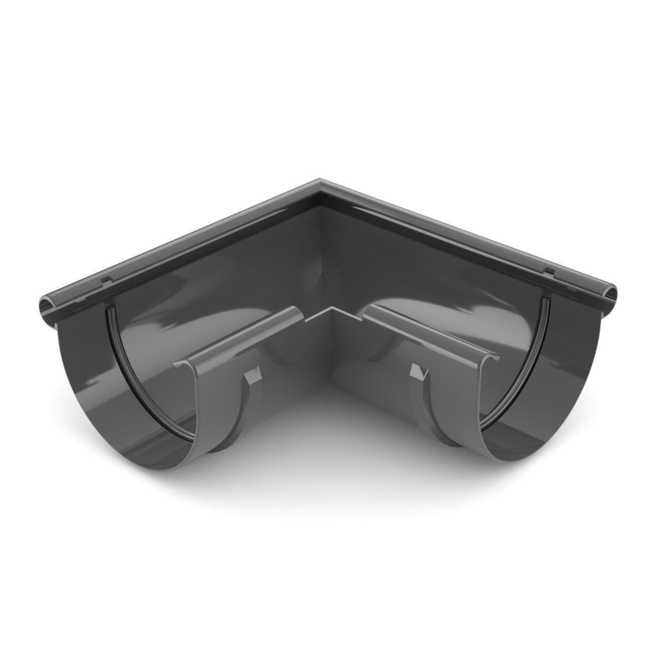 Угол желоба Bryza наружный 90° 125 мм Графитовый (7021)