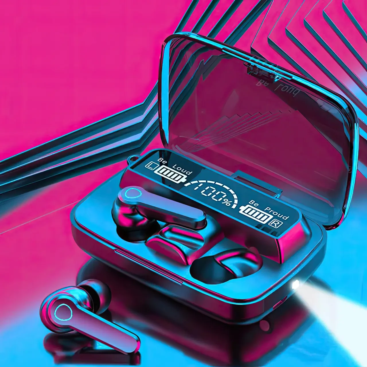 Навушники бездротові TWS вакуумні навушники Чорний (M19 BT) - фото 2 Навушники бездротові TWS вакуумні навушники Чорний (M19 BT) - фото 2