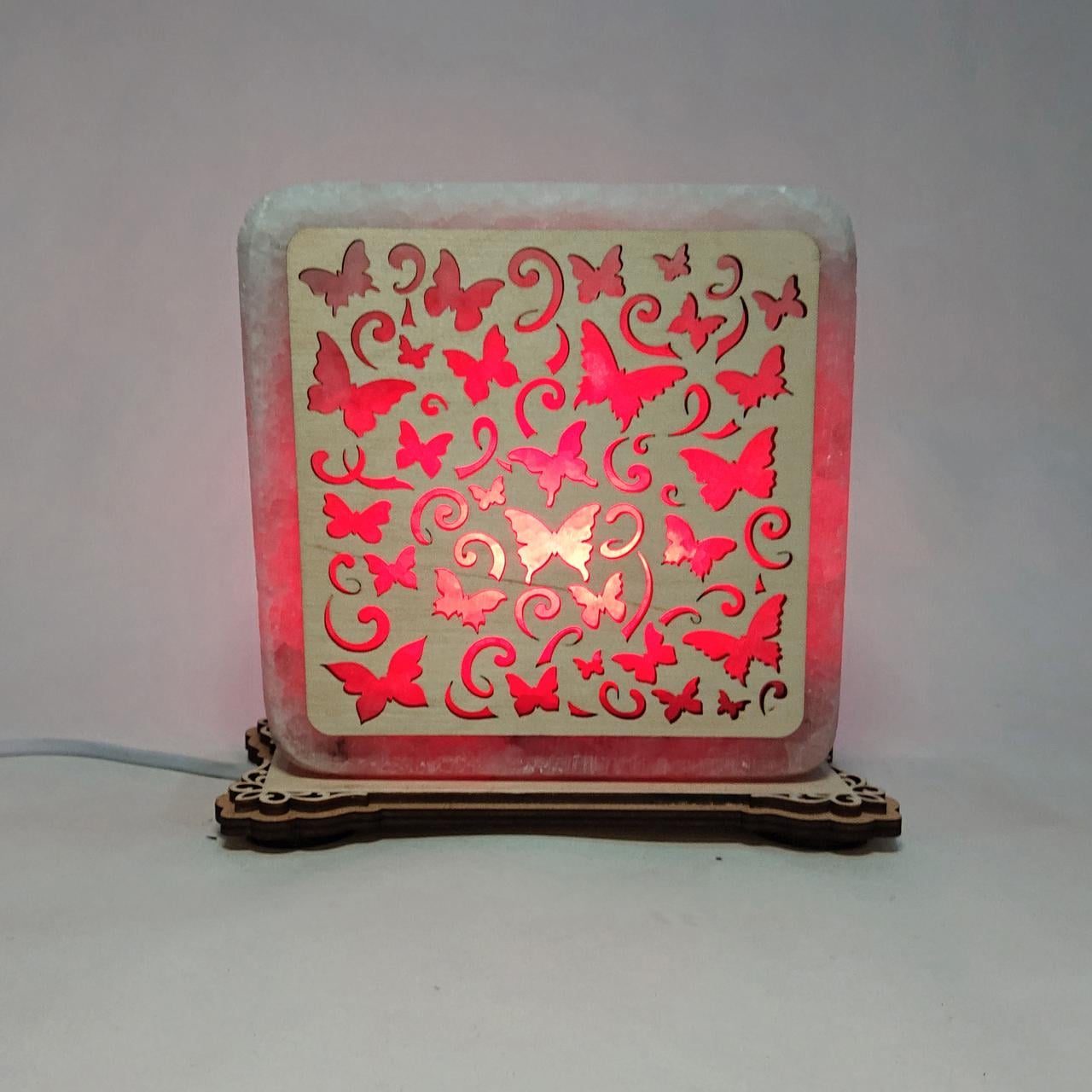 Соляной светильник Бабочки (k-0002-r)