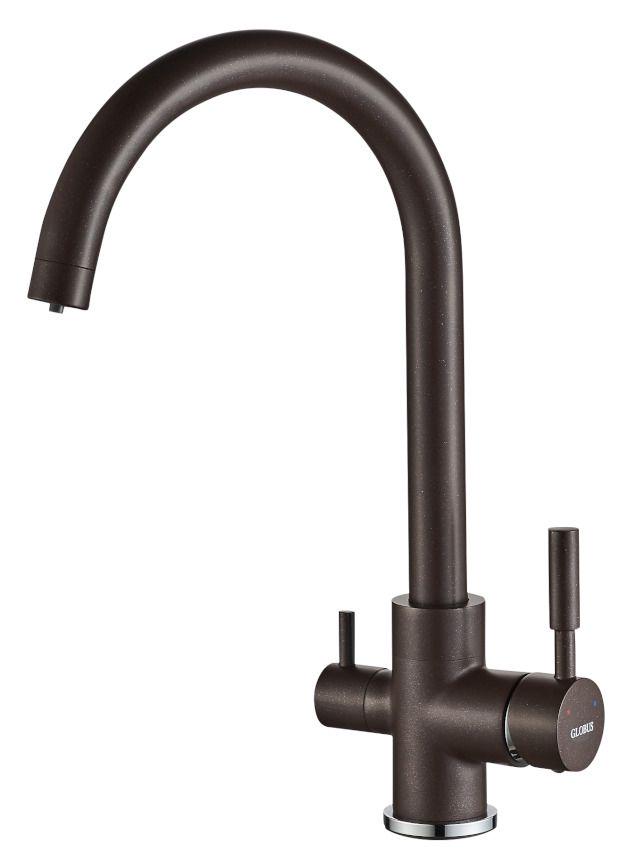 Смеситель для кухни под осмос Globus Lux GLLR-0333-6-MARONE (000019234)