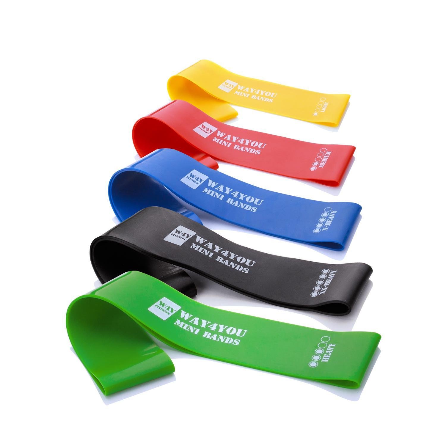 Резинки для фитнеса Way4you Mini Bands Set Pro 5 шт. (w40128) - фото 3
