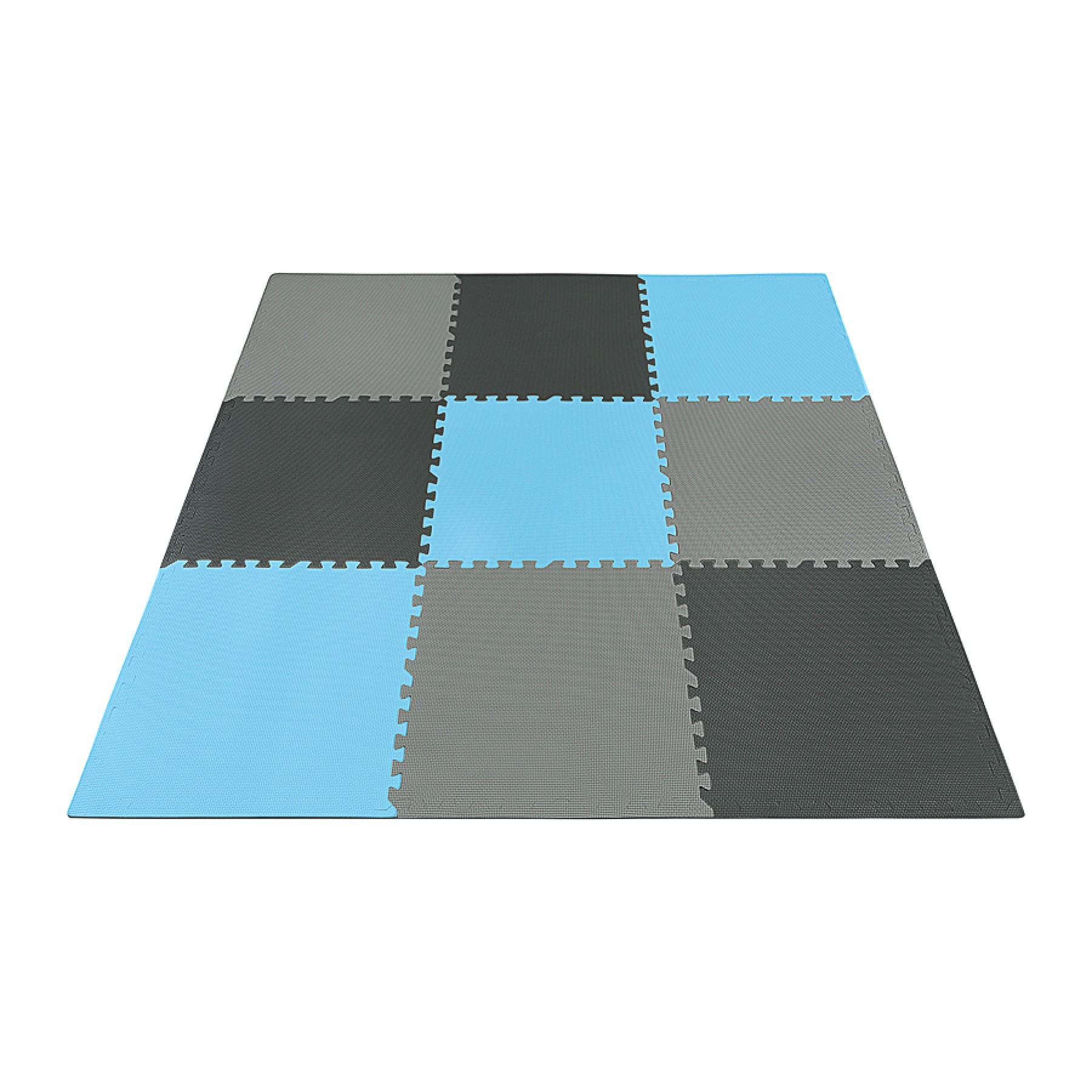 Мат-пазл 4fizjo Mat Puzzle EVA ластівчин хвіст 180x180x1 см Black/Grey/Light Blue (4FJ0156) - фото 4