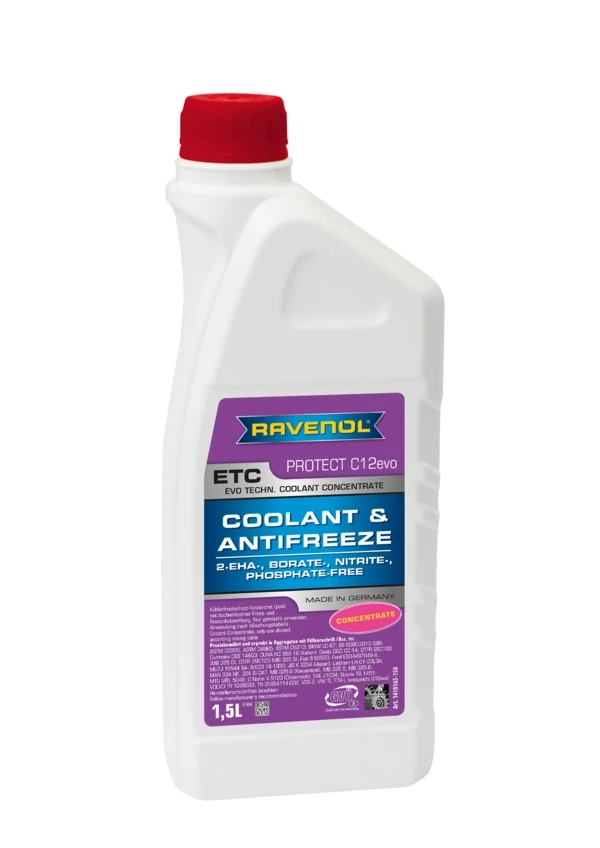 Антифриз концентрат Ravenol ETC C12evo/G12evo 1,5 л Розовый (1410165-150)