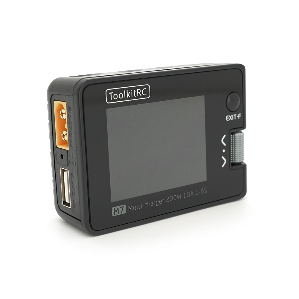 Зарядний пристрій toolkitrc m7 потужність 200Вт тип батарей lipo lihv Li-ion nimh life pb (YUT_V10029) Зарядний пристрій toolkitrc m7 потужність 200Вт тип батарей lipo lihv Li-ion nimh life pb (YUT_V10029)