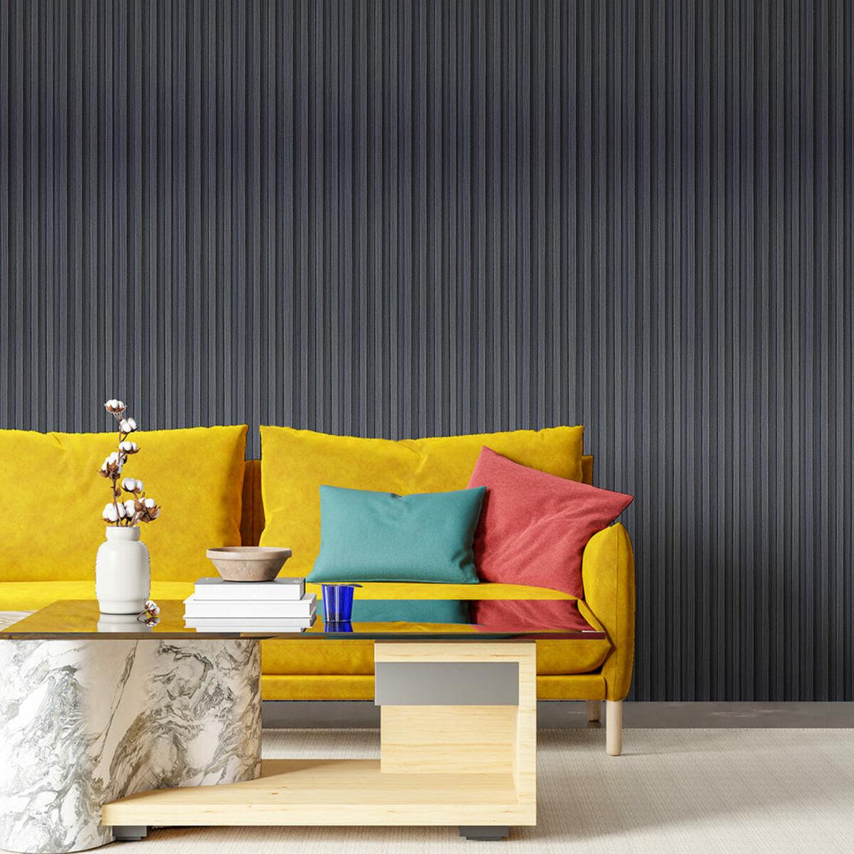 Рейка стеновая декоративная D 3000x160x23 мм Графит (SW-00001529) - фото 7 Рейка стеновая декоративная D 3000x160x23 мм Графит (SW-00001529) - фото 7