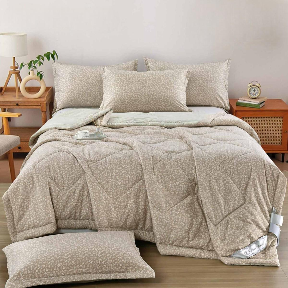 Комплект постільної білизни з осінньою ковдрою Koloco бавовна євро (42271) Комплект постільної білизни з осінньою ковдрою Koloco бавовна євро (42271)