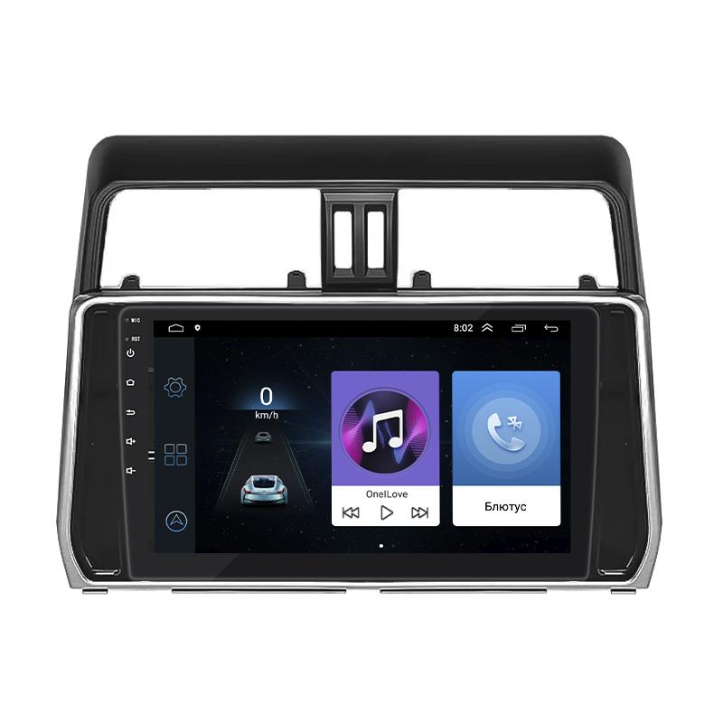 Штатная магнитола 10" Lesko для Toyota Land Cruiser Prado 150 Series Рестайлинг 2 2017-2020 1/16Gb GPS Base