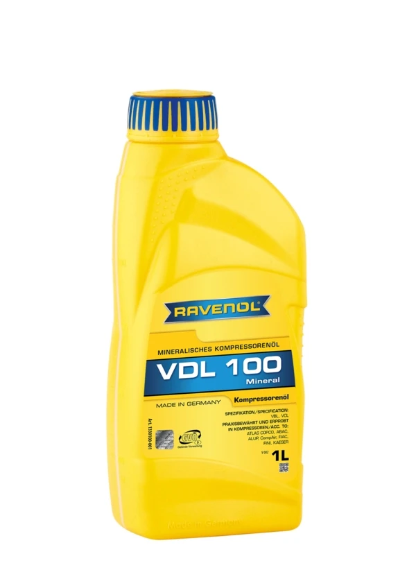 Компрессорное масло RAVENOL Kompressorenoel VDL 100 минеральное 1 л (1330100-001)