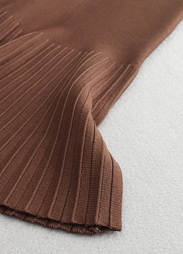 Юбка годи миди Forza Viva MW-KS-1978V-4 р. 42 Коричневый (MW-KS-1978V-4-42) - фото 5