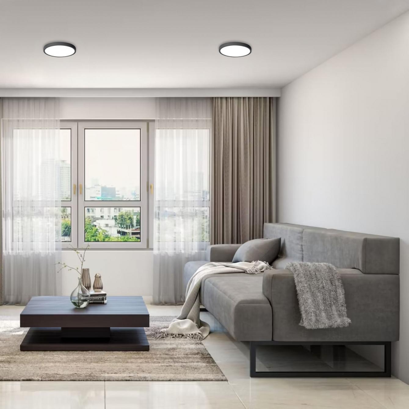 LED-світильник накладний круглий VIDEX 24W 5000K 220V Чорний (27550853) - фото 4 LED-світильник накладний круглий VIDEX 24W 5000K 220V Чорний (27550853) - фото 4