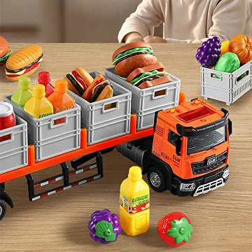 Грузовик с продуктами 1:40 41,5x9,1x6,9 см (C01706) - фото 7