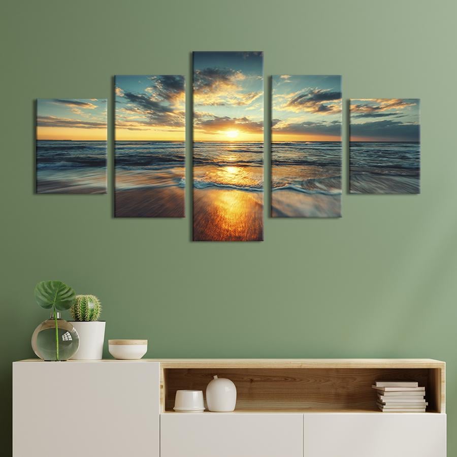 Модульная картина из 5 частей Морской горизонт 162x80 см (442-52)