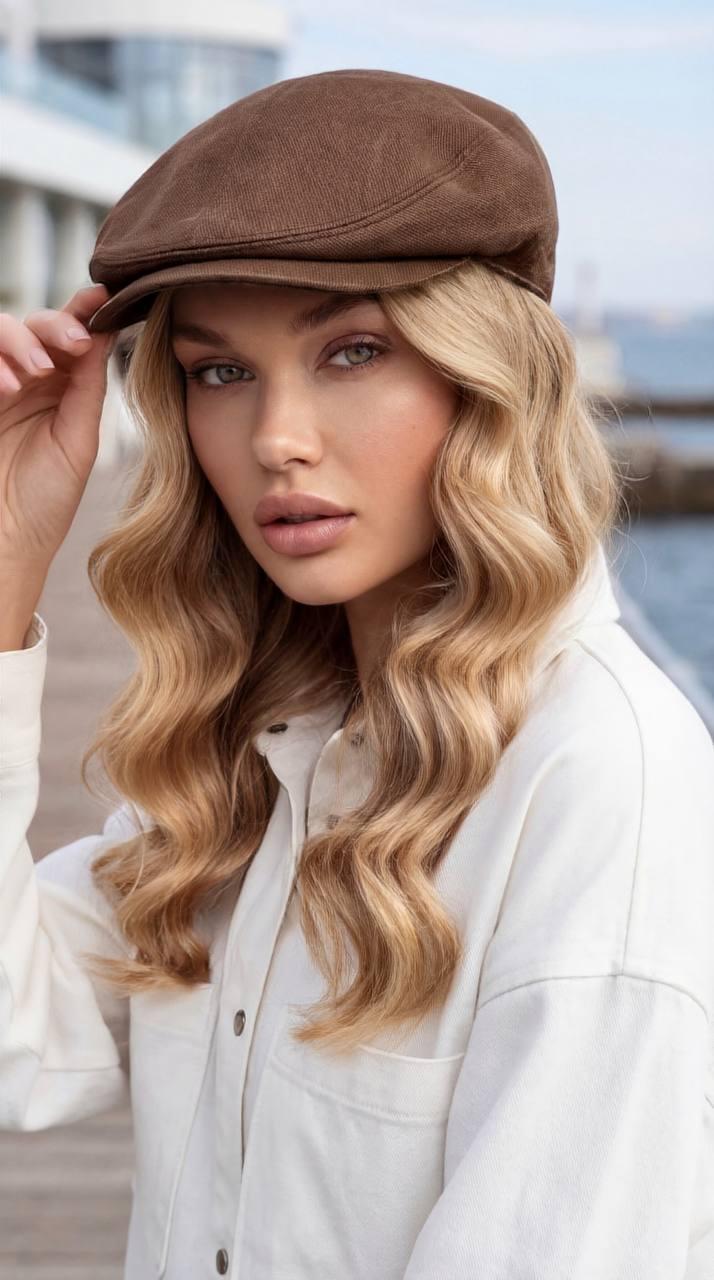 Кепка-хуліганка жіноча Коричневий (33363604)