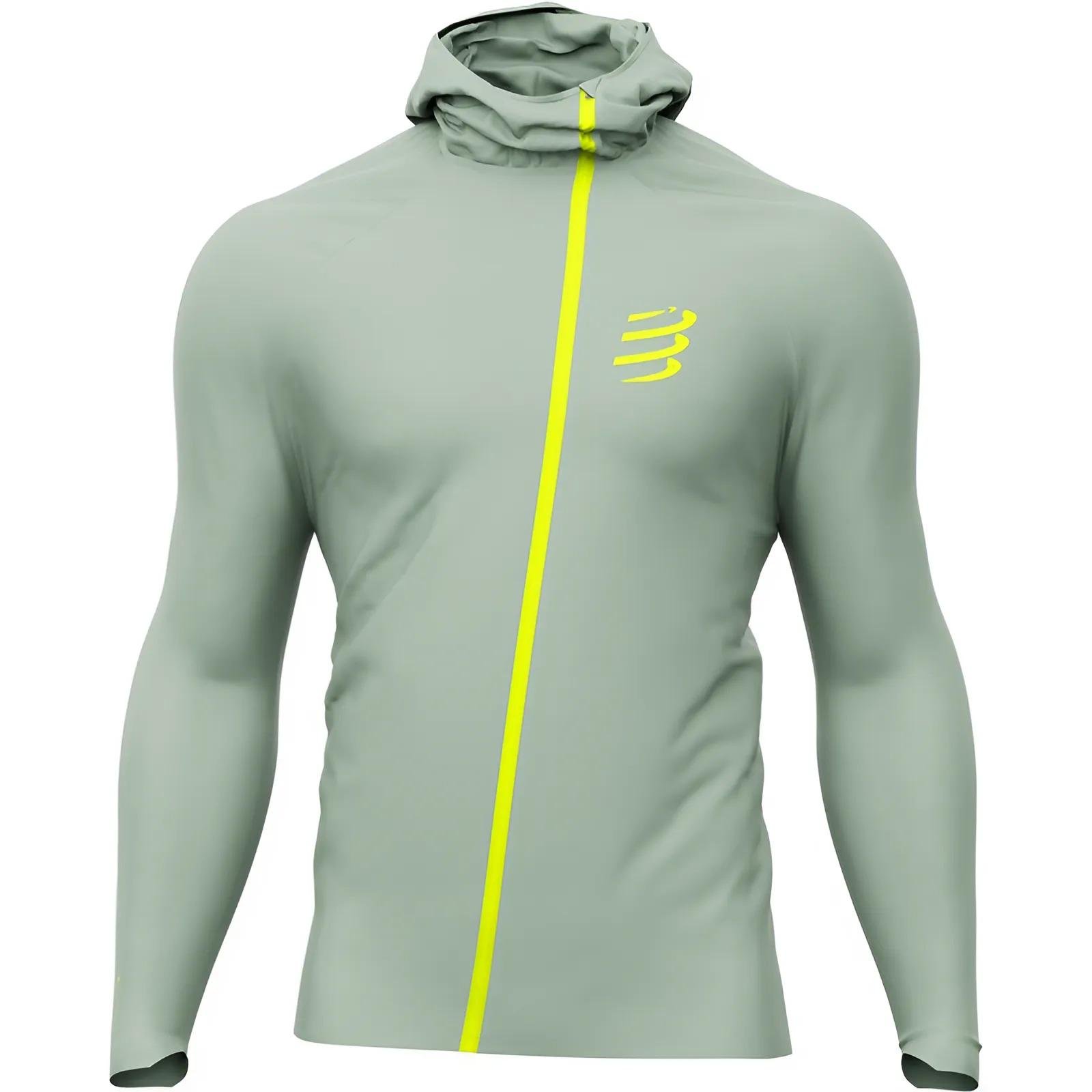 Куртка чоловіча з капюшоном Compressport Hurricane Waterproof 10/10 Jacket S Ice Flow (AM00009B5104S)