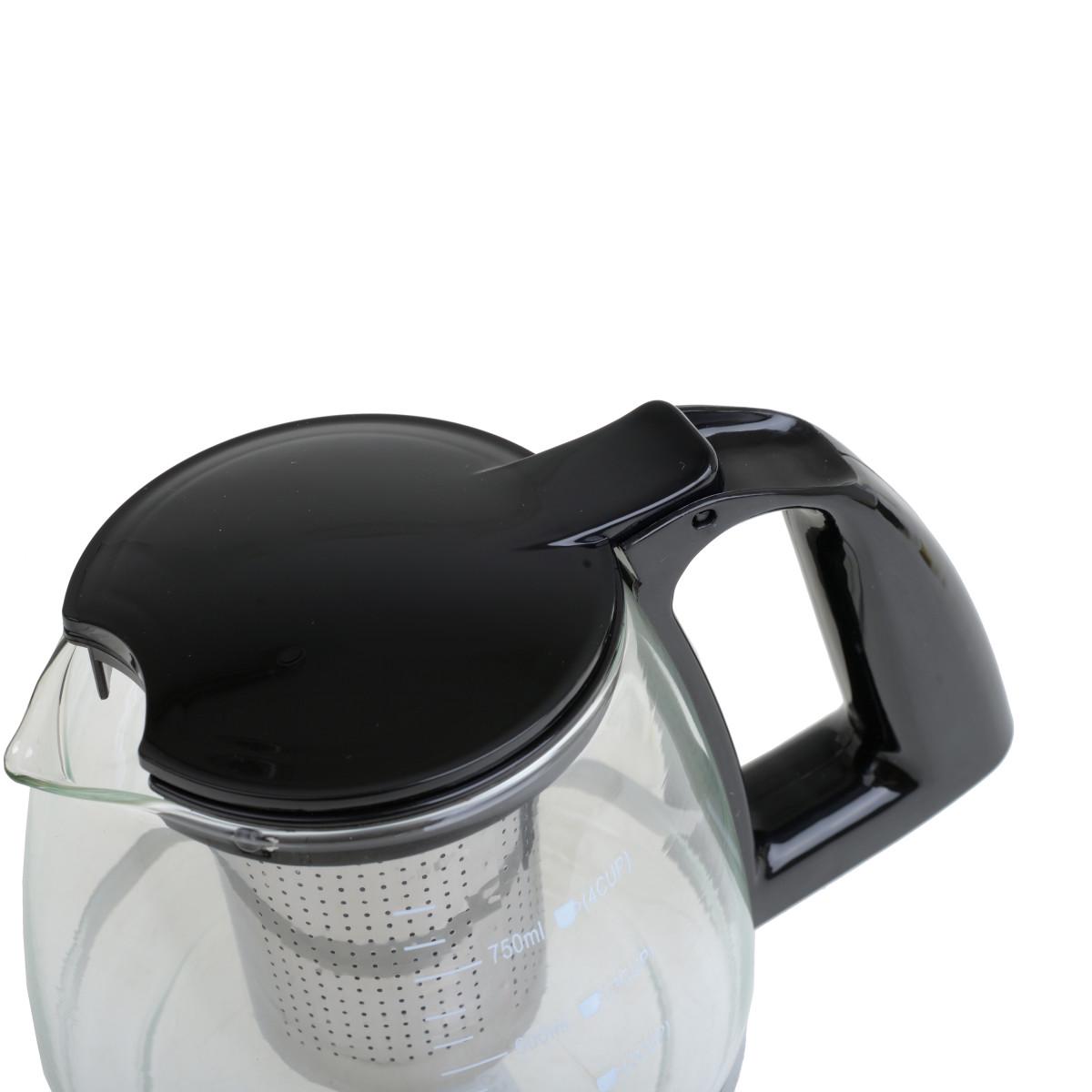 Заварник скляний з сіткою Lora NG17 750 мл - фото 3