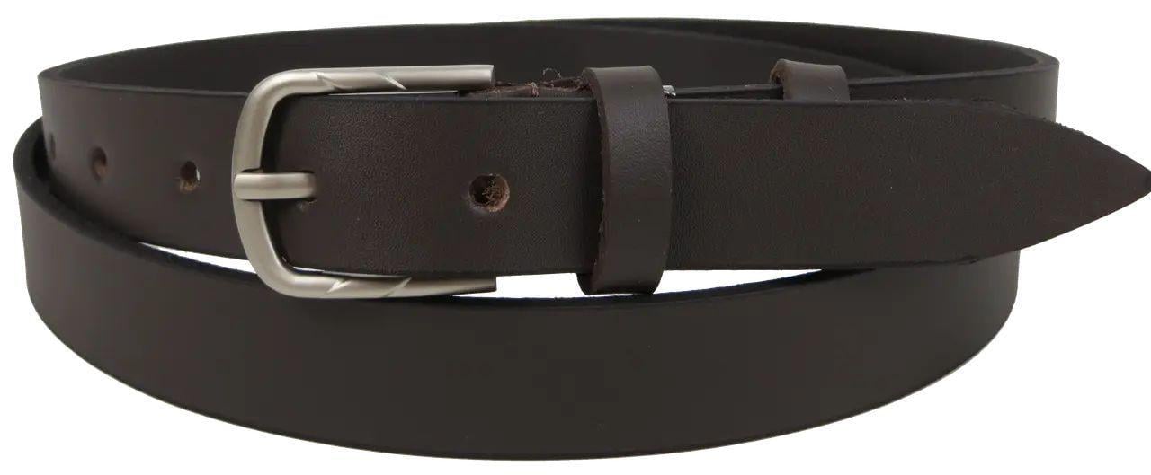 Ремінь жіночий Skipper шкіряний Темно-коричневий (1650-25)