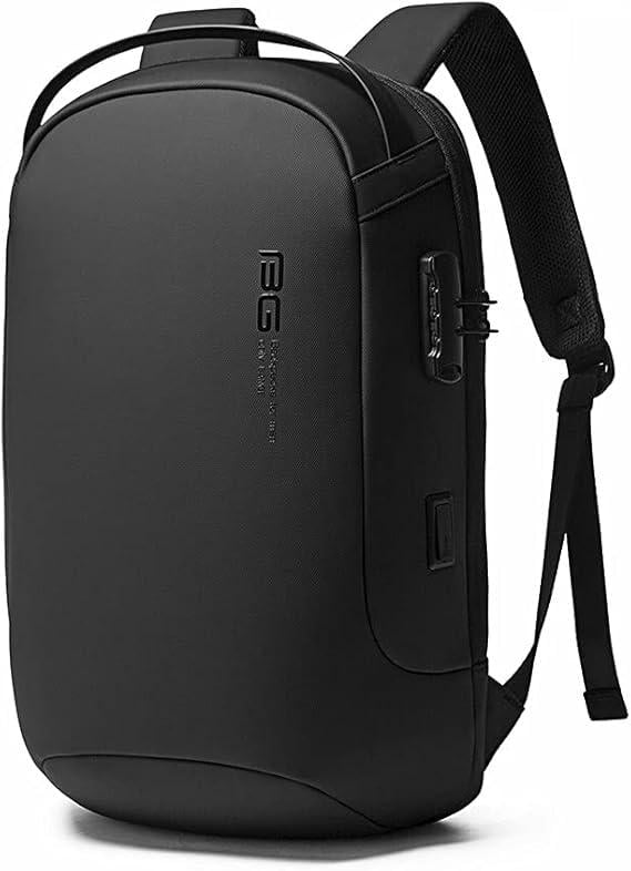 Городской рюкзак Bange BG-7225 20 л с отсеком для ноутбука до 15,6'' USB-разъем и замком Black (19375)