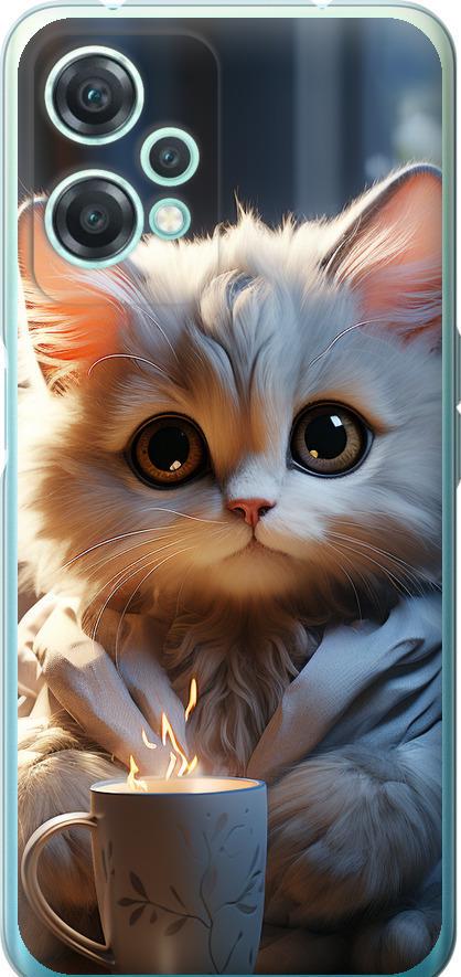 Чехол на OnePlus Nord CE 2 Lite White cat (5646u-2684-42517)