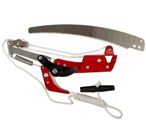 Сучкорез-высоторез садовый комбинированный с пилой и веревкой (2104618576)