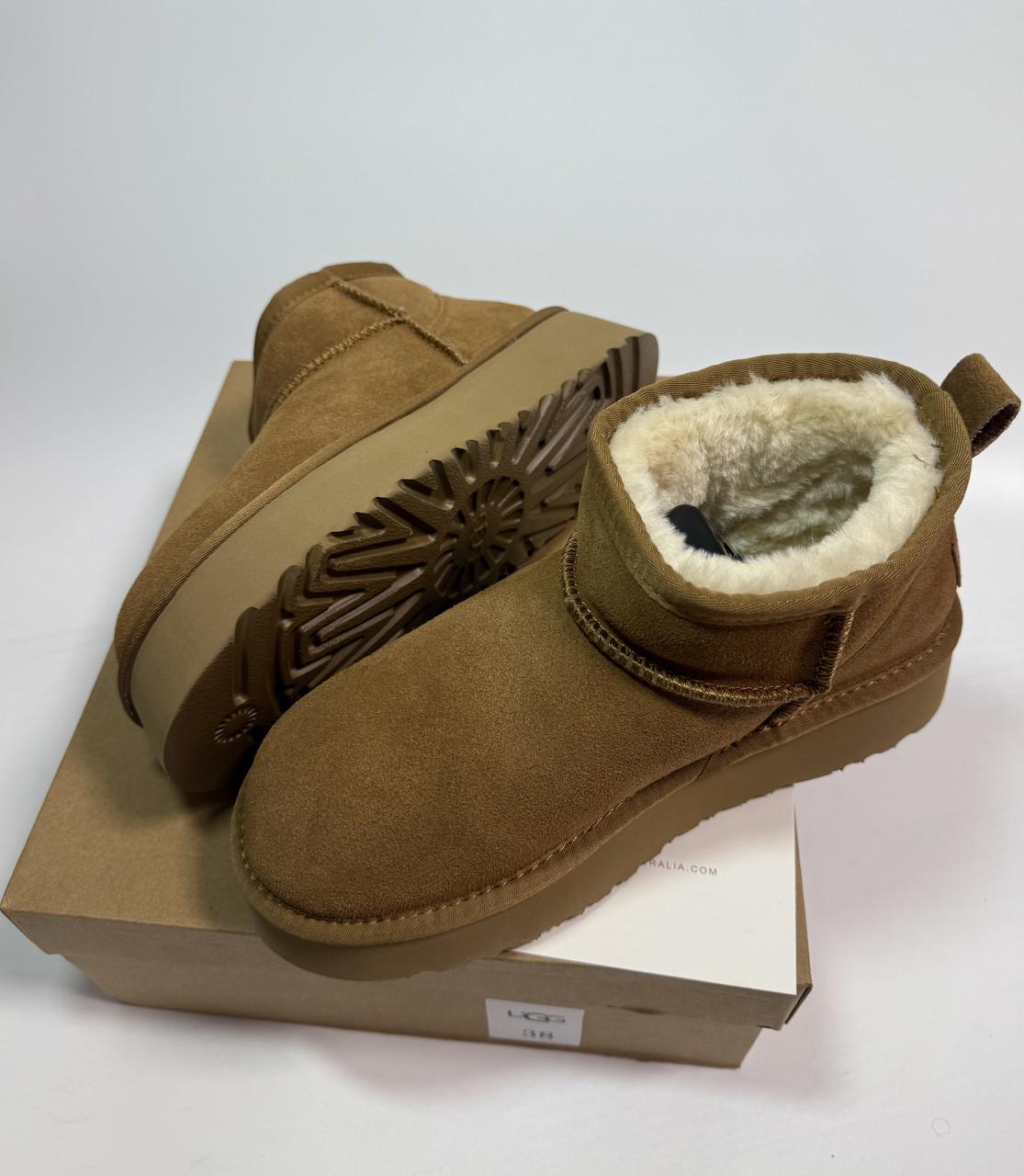 Уггі Classic Ultra Mini Platform Chestnut UGG 39 р. 39 - фото 10 Уггі Classic Ultra Mini Platform Chestnut UGG 39 р. 39 - фото 10