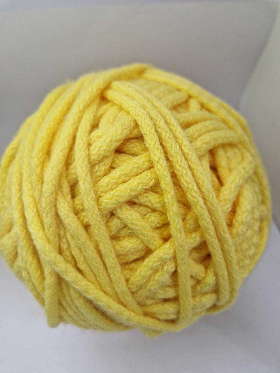 Шнур бавовняний 5 мм Світло-жовтий (1821104710) Шнур бавовняний 5 мм Світло-жовтий (1821104710)