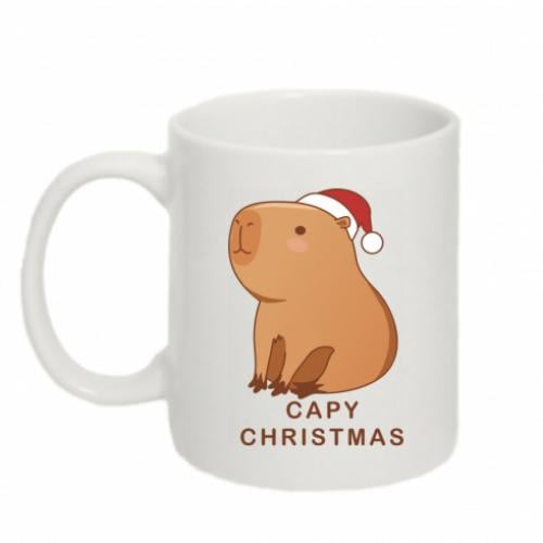 Чашка Capy Christmas 320 мл Белый (15589438-1-192819)