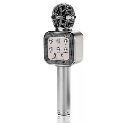 Микрофон SUNROZ WS1818 беспроводной для караоке Серебряный (SUN5746)