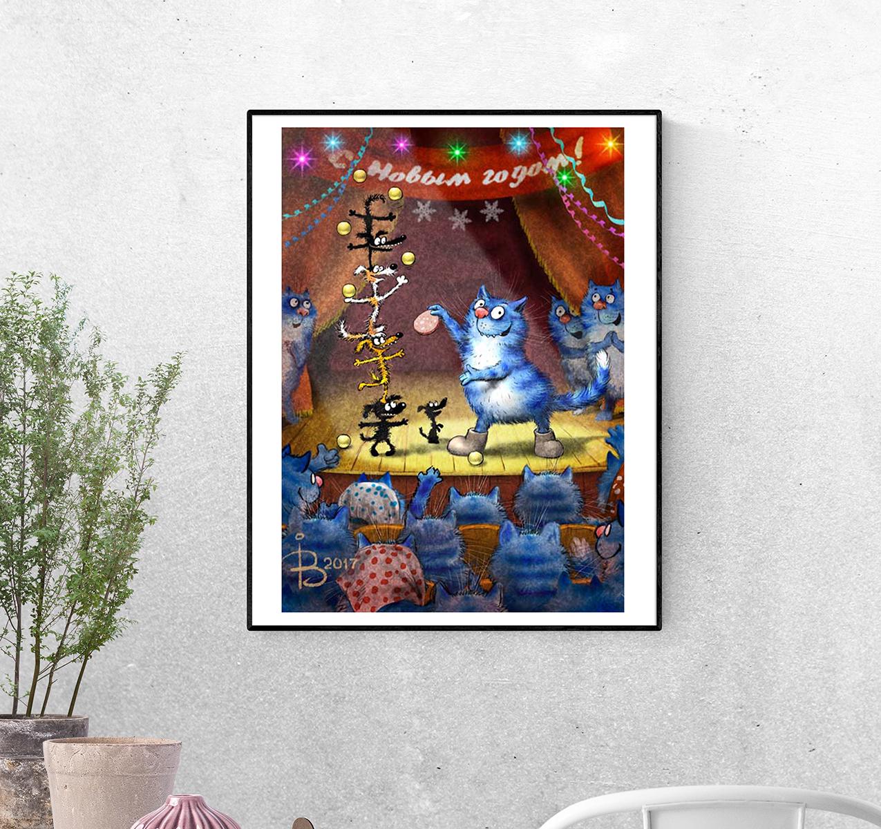 Постер Представление в клубе формат А-1